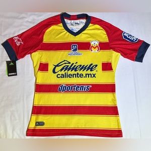 Pirma Monarcas Morelia Home Soccer Jersey Yellow/Red. Men’s Sz: Small